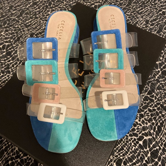 CECELIA NEW YORK Shoes - Cecelia New York Woman’s Lincoln Slide Sandal Sz 7.5